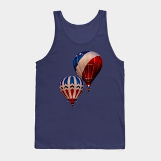 Red, White,and Blue Hot Air Balloon Photo Tank Top